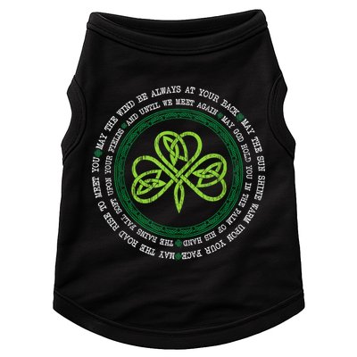 Irish Blessing Celtic Knot Patrick’s Day Shamrock Clover Doggie Tank