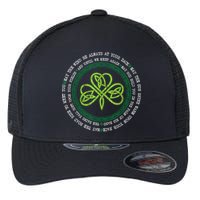 Irish Blessing Celtic Knot Patrick’s Day Shamrock Clover Flexfit Unipanel Trucker Cap