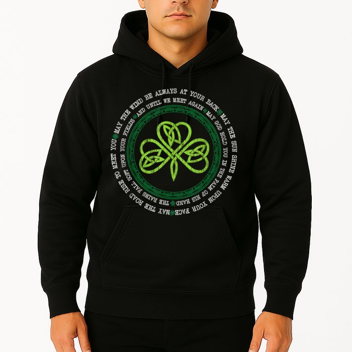 Irish Blessing Celtic Knot Patrick’s Day Shamrock Clover Hoodie