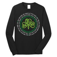 Irish Blessing Celtic Knot Patrick’s Day Shamrock Clover Long Sleeve Shirt