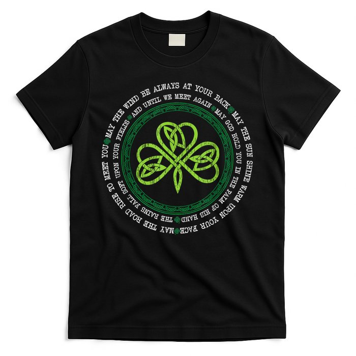 Irish Blessing Celtic Knot Patrick’s Day Shamrock Clover T-Shirt