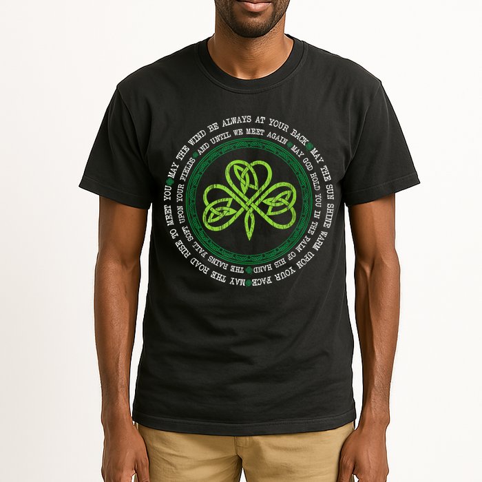Irish Blessing Celtic Knot Patrick’s Day Shamrock Clover Tall T-Shirt