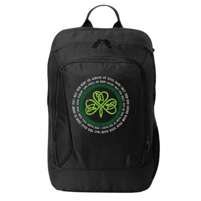 Irish Blessing Celtic Knot Patrick’s Day Shamrock Clover City Backpack