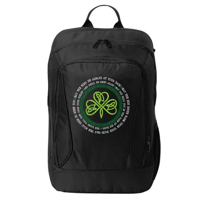 Irish Blessing Celtic Knot Patrick’s Day Shamrock Clover City Backpack