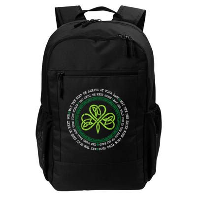 Irish Blessing Celtic Knot Patrick’s Day Shamrock Clover Daily Commute Backpack