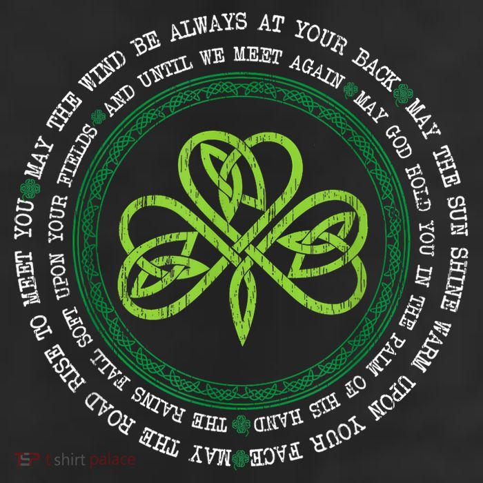 Irish Blessing Celtic Knot Patrick’s Day Shamrock Clover Adult Drive Performance Visor