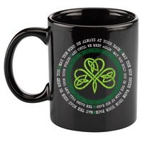 Irish Blessing Celtic Knot Patrick’s Day Shamrock Clover 11oz C Handle Ceramic Mug