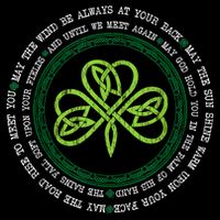 Irish Blessing Celtic Knot Patrick’s Day Shamrock Clover Flat Bill Trucker Hat