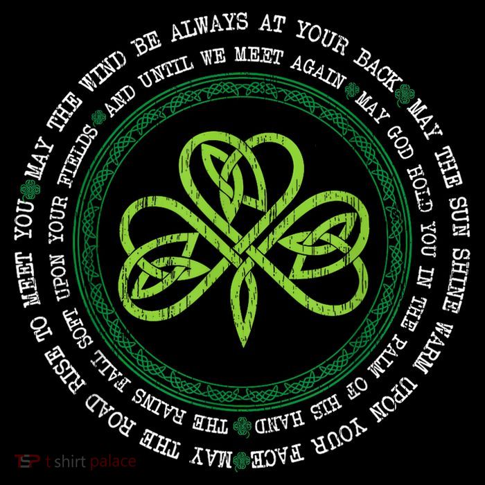 Irish Blessing Celtic Knot Patrick’s Day Shamrock Clover Sustainable Beanie