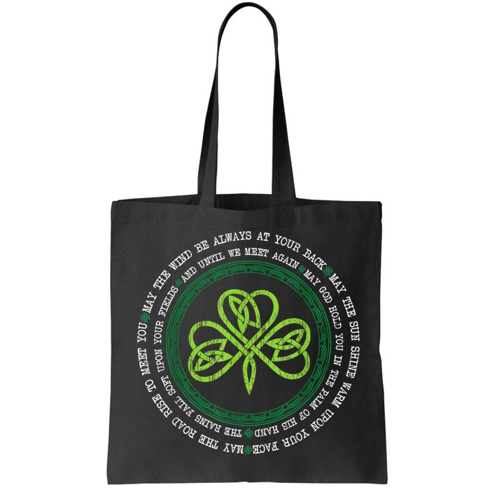 Irish Blessing Celtic Knot Patrick’s Day Shamrock Clover Bag