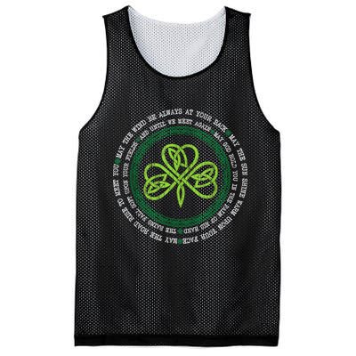 Irish Blessing Celtic Knot Patrick’s Day Shamrock Clover Mesh Reversible Basketball Jersey Tank