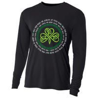 Irish Blessing Celtic Knot Patrick’s Day Shamrock Clover Cooling Performance Long Sleeve Crew