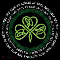 Irish Blessing Celtic Knot Patrick’s Day Shamrock Clover Poster