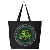 Irish Blessing Celtic Knot Patrick’s Day Shamrock Clover 25L Jumbo Tote