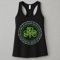 Irish Blessing Celtic Knot Patrick’s Day Shamrock Clover Womens Tank Top