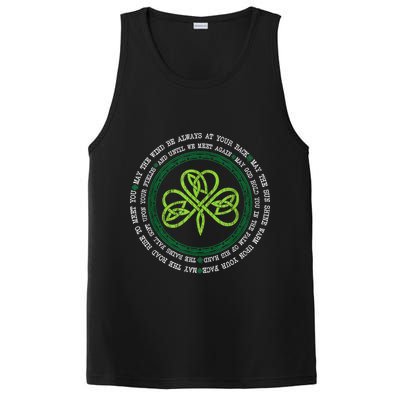 Irish Blessing Celtic Knot Patrick’s Day Shamrock Clover PosiCharge Competitor Tank