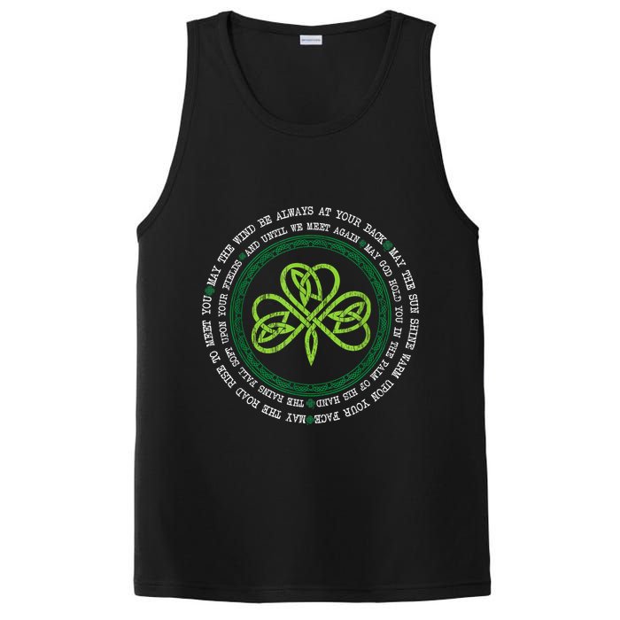 Irish Blessing Celtic Knot Patrick’s Day Shamrock Clover PosiCharge Competitor Tank