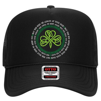Irish Blessing Celtic Knot Patrick’s Day Shamrock Clover Trucker Hat