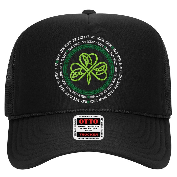 Irish Blessing Celtic Knot Patrick’s Day Shamrock Clover Trucker Hat