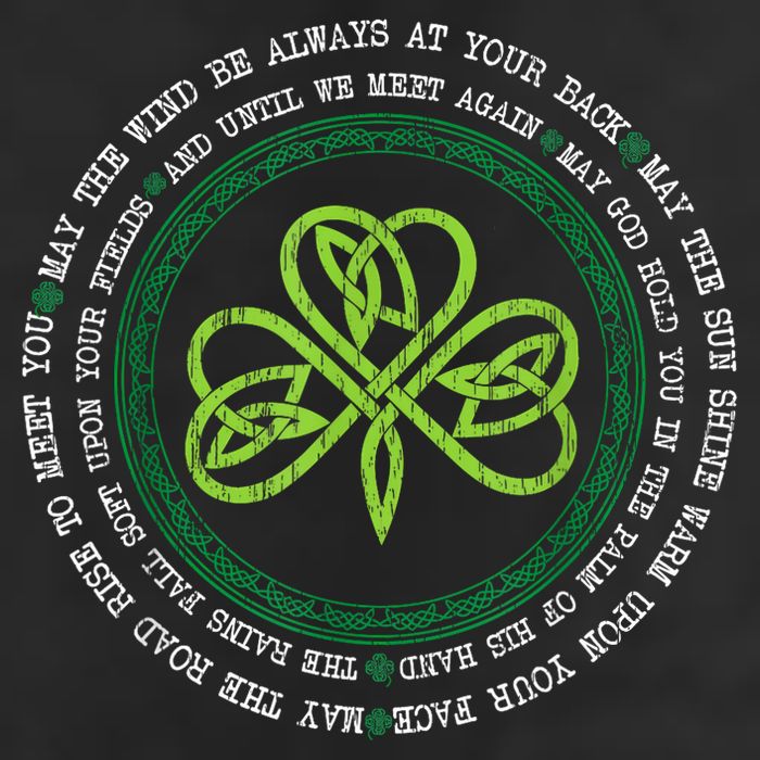 Irish Blessing Celtic Knot Patrick’s Day Shamrock Clover Trucker Hat