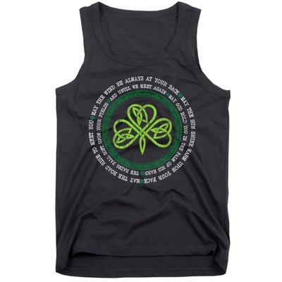 Irish Blessing Celtic Knot Patrick’s Day Shamrock Clover Tank Top