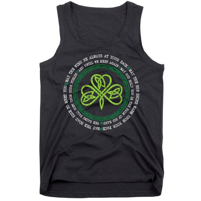 Irish Blessing Celtic Knot Patrick’s Day Shamrock Clover Tank Top
