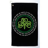 Irish Blessing Celtic Knot Patrick’s Day Shamrock Clover Golf Towel