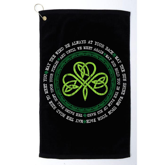 Irish Blessing Celtic Knot Patrick’s Day Shamrock Clover Golf Towel