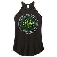 Irish Blessing Celtic Knot Patrick’s Day Shamrock Clover Women's Perfect Tri Rocker Tank
