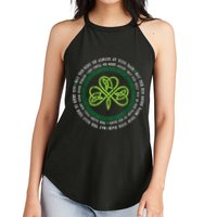 Irish Blessing Celtic Knot Patrick’s Day Shamrock Clover Women's Perfect Tri Rocker Tank