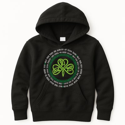 Irish Blessing Celtic Knot Patrick’s Day Shamrock Clover Kids Hoodie