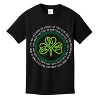 Irish Blessing Celtic Knot Patrick’s Day Shamrock Clover Kids T-Shirt