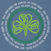 Irish Blessing Celtic Knot Patrick’s Day Shamrock Clover Garment-Dyed Sweatshirt