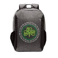 Irish Blessing Celtic Knot Patrick’s Day Shamrock Clover Vector Backpack