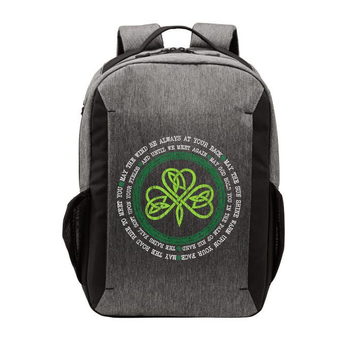 Irish Blessing Celtic Knot Patrick’s Day Shamrock Clover Vector Backpack