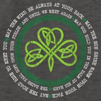 Irish Blessing Celtic Knot Patrick’s Day Shamrock Clover Vector Backpack