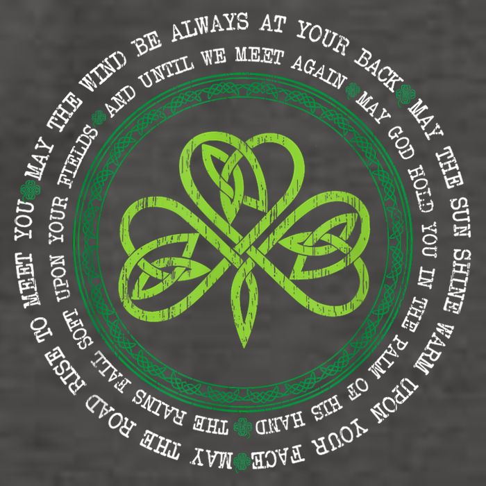 Irish Blessing Celtic Knot Patrick’s Day Shamrock Clover Vector Backpack