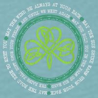 Irish Blessing Celtic Knot Patrick’s Day Shamrock Clover Sueded Cloud Jersey T-Shirt