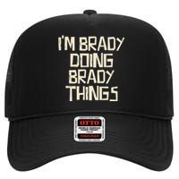 IM Brady Doing Brady Things High Crown Mesh Back Trucker Hat