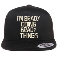 IM Brady Doing Brady Things Flat Bill Trucker Hat