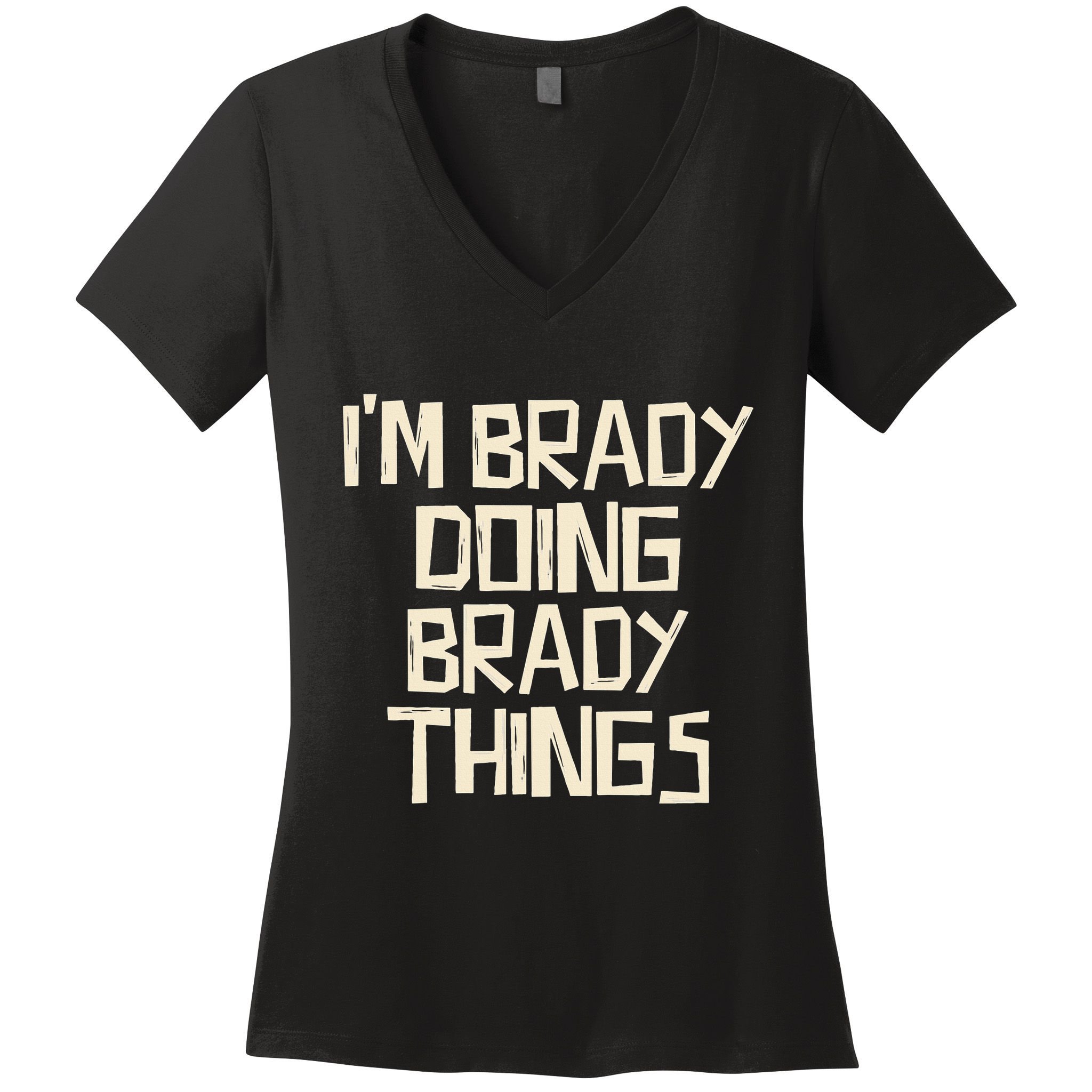 IM Brady Doing Brady Things Women's V-Neck T-Shirt