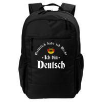 Ich bin Deutsch Funny Germany Roots German Heritage Daily Commute Backpack