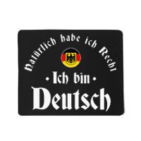 Ich bin Deutsch Funny Germany Roots German Heritage Mousepad