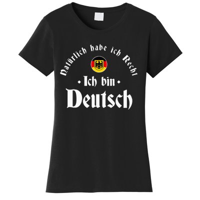 Ich bin Deutsch Funny Germany Roots German Heritage Women's T-Shirt