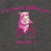 I'm Built Different (BADLY) – Funny Self-Deprecating Meme, Relatable Humor Vector Backpack