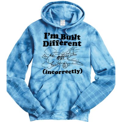 I’M Built Different Incorrectly Boeing 737 Tie Dye Hoodie