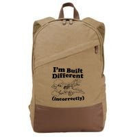 I’M Built Different Incorrectly Boeing 737 Cotton Canvas Backpack