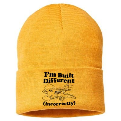 I’M Built Different Incorrectly Boeing 737 Sustainable Knit Beanie