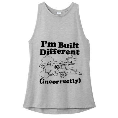 I’M Built Different Incorrectly Boeing 737 Ladies PosiCharge Tri-Blend Wicking Tank