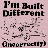 I’M Built Different Incorrectly Boeing 737 25L Jumbo Tote